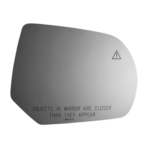 Burco Right Convex Power Door Mirror Glass with Blind Spot Icon 5891B