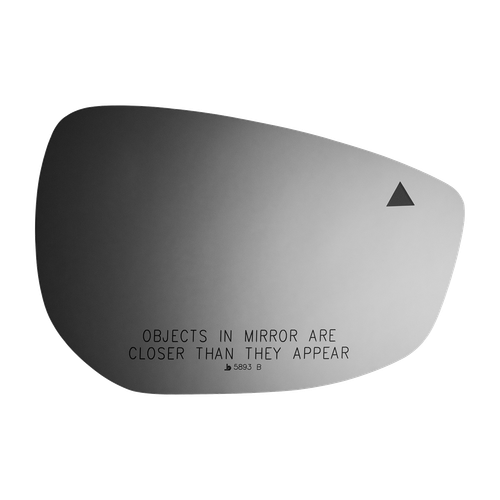 Burco Right Convex Fit-Over Door Mirror Glass with Blind Spot Icon 5893B