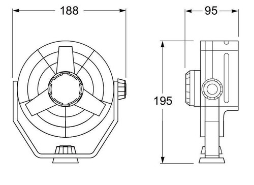 HELLA Accessory Cabin Fan 003361002 - diagram