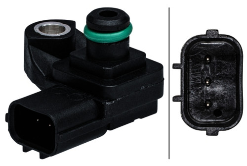 HELLA Turbocharger Boost Sensor 009403351 - front view