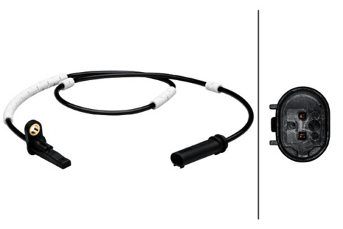 HELLA Rear ABS Wheel Speed Sensor 012679571 - front view