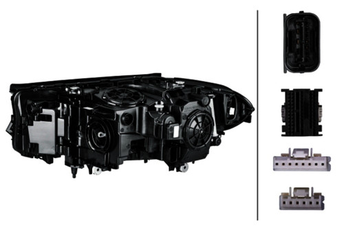 HELLA Right Headlight Assembly 354836161 - back view