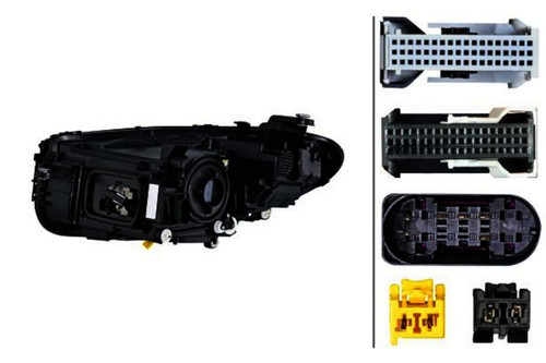 HELLA Right Headlight Assembly 015619961 - back view
