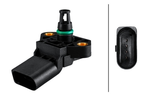 HELLA Turbocharger Boost Sensor 358152251 - front view