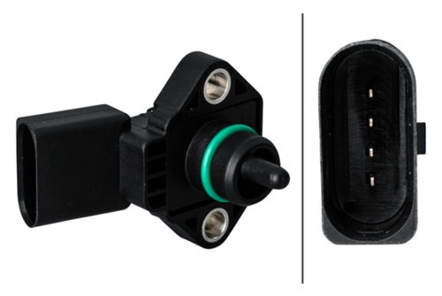 HELLA Turbocharger Boost Sensor 358152011 - front view