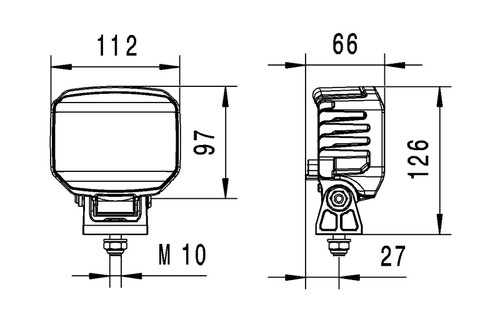 HELLA Work Light 996488501 - diagram