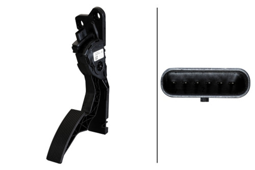 HELLA Accelerator Pedal Sensor 933966751 - front view