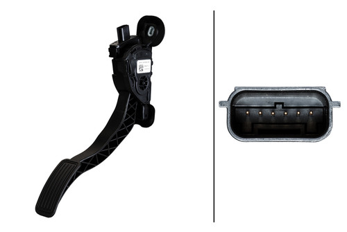 HELLA Accelerator Pedal Sensor 933370221 - front view