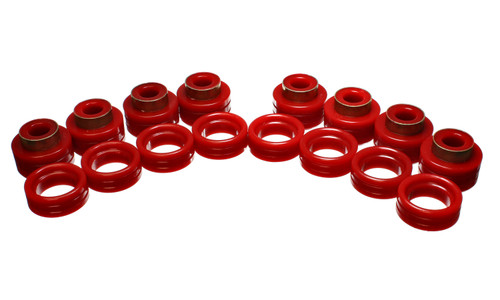 Energy Suspension Body Cab Mount Set - Red 5.4109R