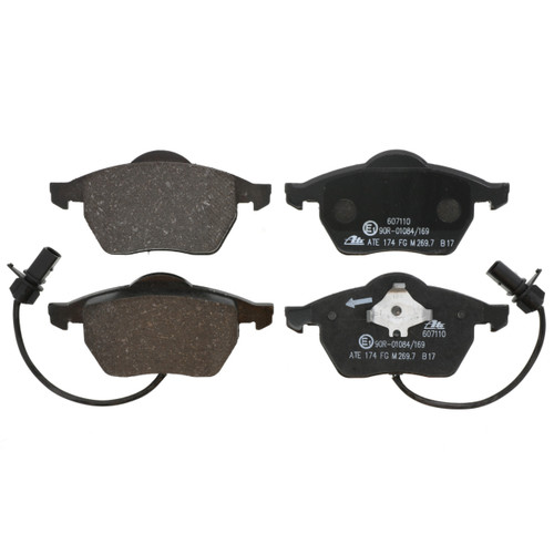 ATE Front Disc Brake Pad Set 607110 - front view