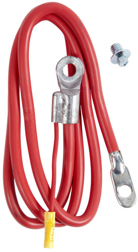 Deka Side Terminal Battery Cable - 4 Gauge 55 in Red 00306 - front view