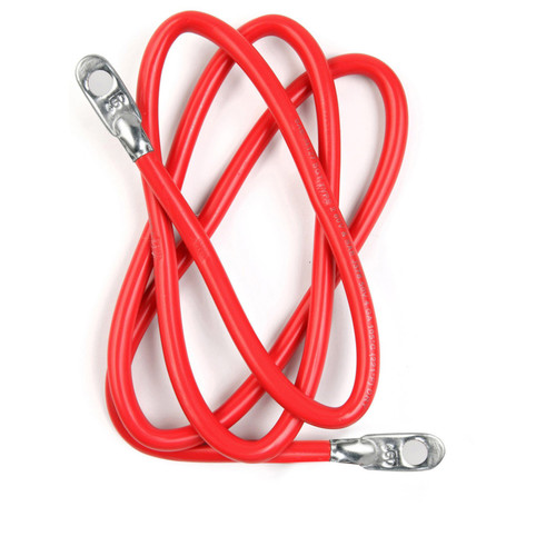 Deka Switch-to-Starter Battery Cable - 4 Gauge 32 in Red 00289 - top view