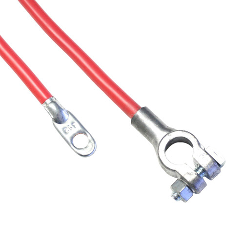Deka Post Terminal Battery Cable - 2 Gauge 20 in Red 04202 - front view