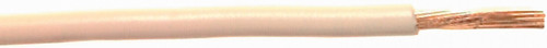 Deka 80C Rated Primary Wire - 10 Gauge 100 ft White 02509 - front view