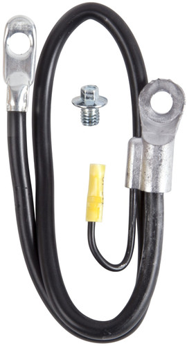Deka Side Terminal Battery Cable - 4 Gauge 25 in Black 00308 - top view