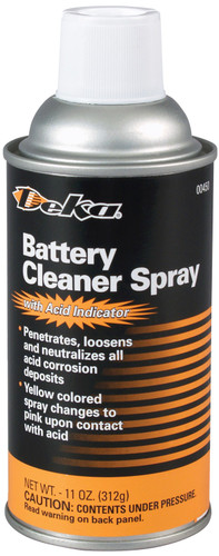 Deka Battery Cleaner Spray with Acid Indicator 00450 - top view