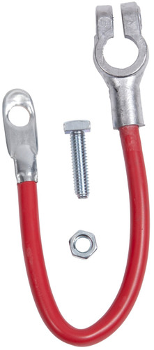 Deka Post Terminal Battery Cable - 4 Gauge 10 in Red 00292 - front view