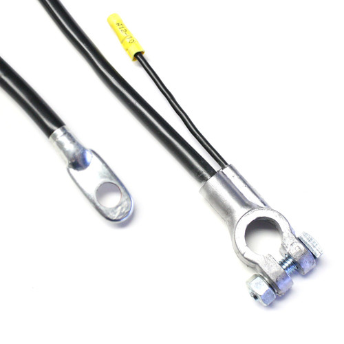 Deka Post Terminal Battery Cable - 4 Gauge 48 in Black 00808 - angled view