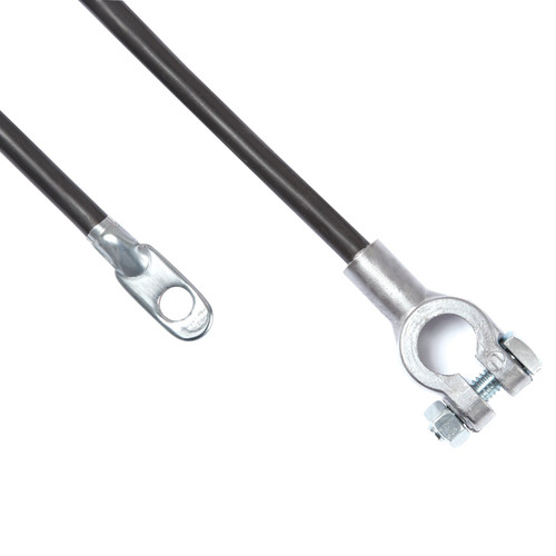 Deka Post Terminal Battery Cable - 4 Gauge 27 in Black 04158 - angled view