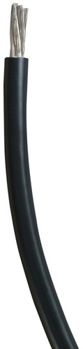 Deka UL Listed 1426 Tinned Single Conductor Wire/Cable - 2 Gauge 100 ft Black 04805 - front view