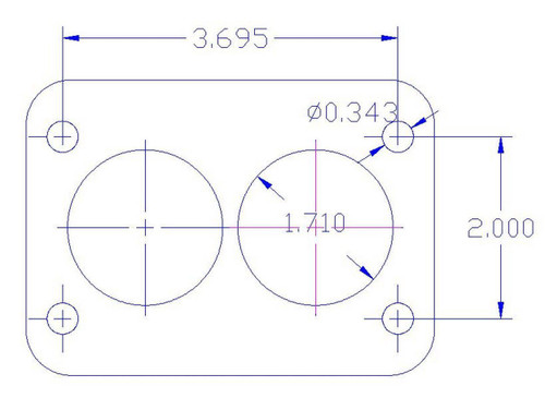 Phenolic Carburetor Spacer for Rochester 2BBL 1in