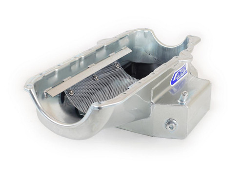 SBC Shallow Circle Track Oil Pan 12in Long Sump Pre-80