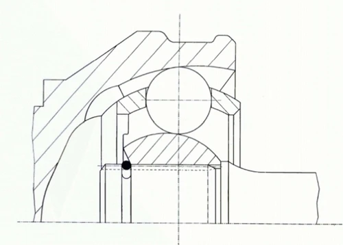 GKN Loebro Front Outer CV Joint Kit 301955 - diagram