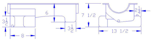 Ford 289-302 Rear T-Sump Road Race Oil Pan