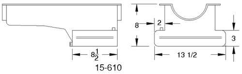 Ford 289-302 Front T-Sump Street Oil Pan