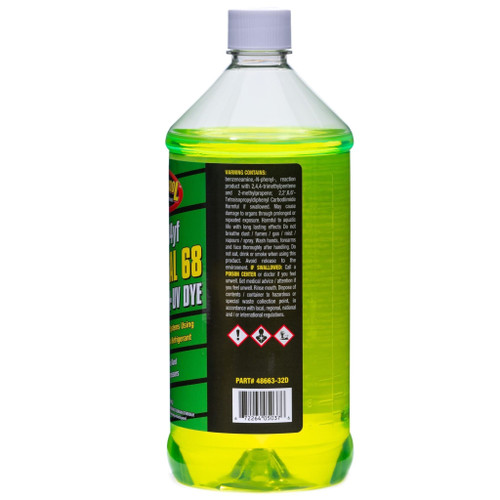 TSI Supercool 1234yf Electric Vehicle POE 68 Viscosity with UV Dye 32oz 48663-32D - left view