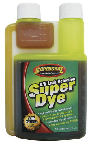 TSI Supercool SAE Certified UV Dye Yellow 8oz 22816 - front view