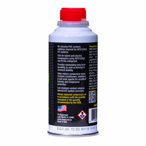 TSI Supercool 1234yf EV Electric Vehicle HONDA Equivalent POE 4oz 64861 - left view