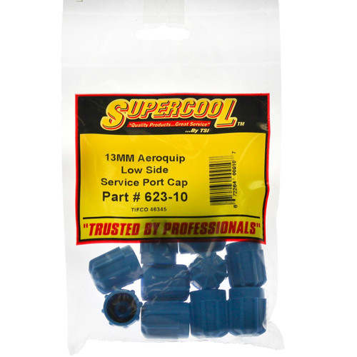 TSI Supercool 13MM Aeroquip LS cap - 10 Pack 623-10 - front view