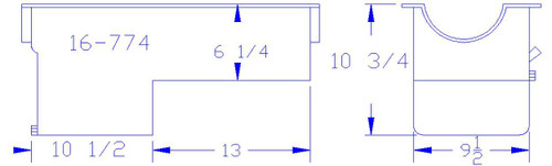 Rear Sump 4X4 Truck Oil Pan for Ford 460 BBF 8qt