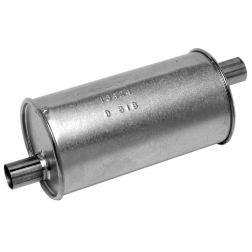 SoundFX Universal Exhaust Muffler 1.5 in Inlet (ID) 1.5 in Outlet (ID) 17871 - front view