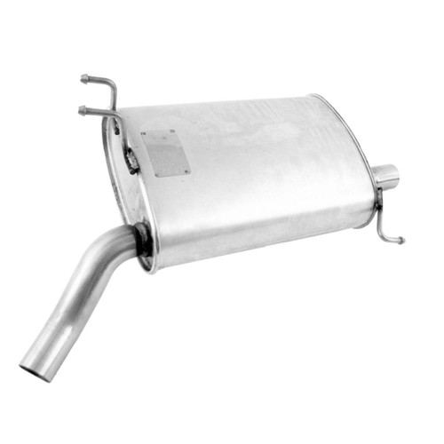 Quiet-Flow SS Direct Fit Exhaust Muffler Assembly 2 in Inlet (ID) 2.25 in Outlet (OD) 53754 - front view