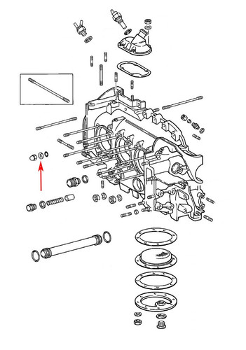 Engine Case Washer with Chamfer 90110116102 - diagram