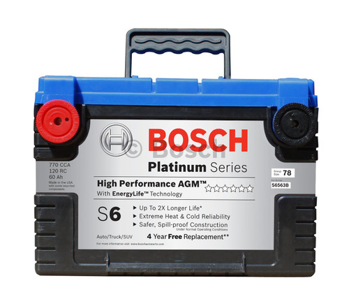 AGM Start/Stop Battery S6563B - front view