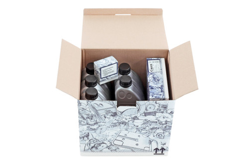 Automatic Transmission Filter Kit with Fluid V10-3218 - angled view