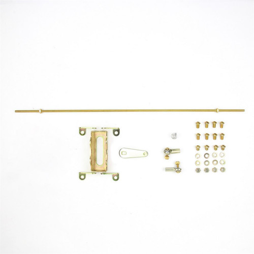 Lokar Floor Mount 8in Lever Shifter for 700R4 Aluminum Natural | FM700EM