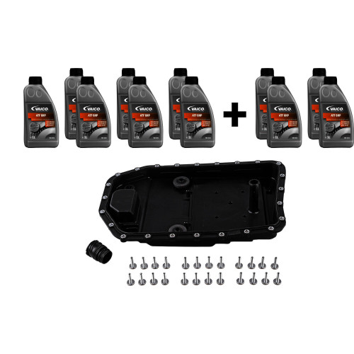 Automatic Transmission Oil Pan Kit with Fluid V20-2089-XXL - front view