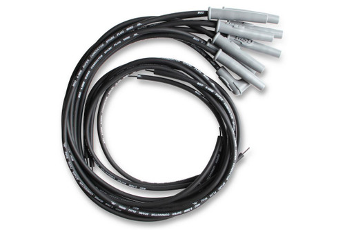Black Super Conductor Spark Plug Wire Set for 8-Cylinder Multi-Angle HEI