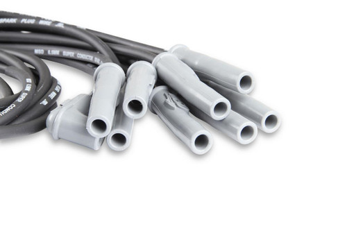 Black Super Conductor Spark Plug Wire Set for 8-Cylinder Multi-Angle HEI