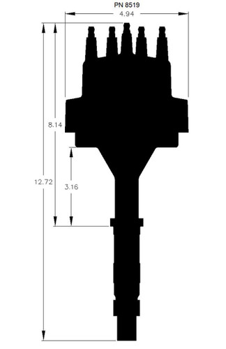MSD Ignition 8519 | Distributor for AMC V8
