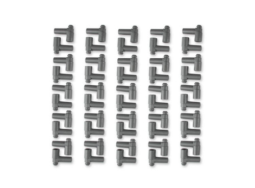 MSD Ignition 34554 | Universal 90-Degree Nipple GM HEI Boot 50-Pack