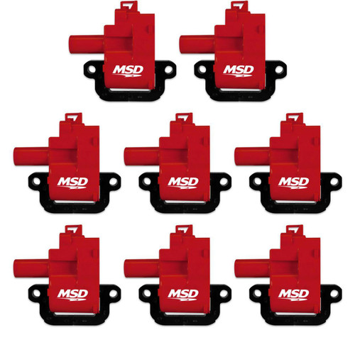 Blaster Ignition Coil Set Red for GM LS1/LS6 1998-2006 8-Pack