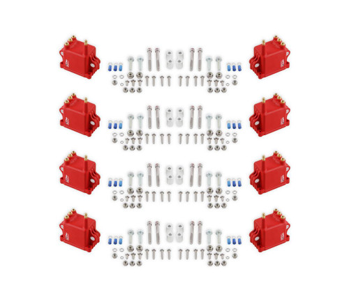 MSD Ignition 82808 | High Output Ignition Coil Set Red 8-Pack