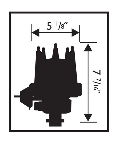 MSD Ignition 8572 | Corvette V8 Tach Drive Distributor with Vacuum Advance