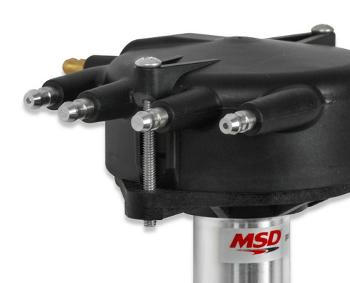 MSD Ignition 84893 | Crank Trigger Distributor with Black Crab Cap for Chevy