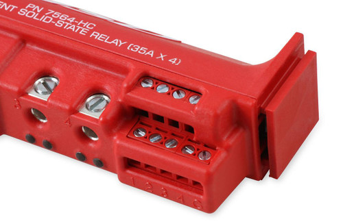 MSD Ignition 7564-HC | High-Current Solid-State Relay Red 35Ax4